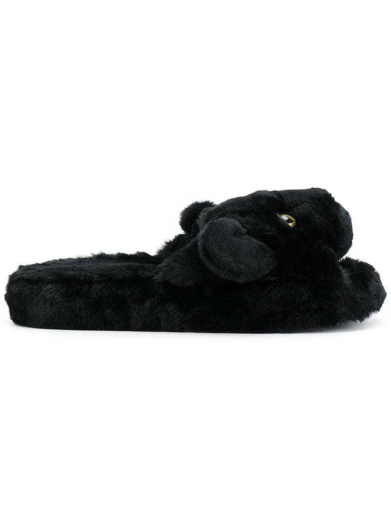 puma fluffy slippers