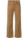Marc Jacobs Corduroy Cropped Trousers In Brown