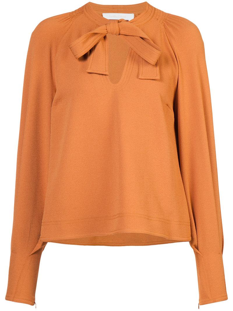 See By Chloé Bow Keyhole Blouse | ModeSens