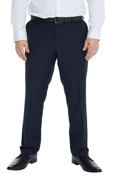 Johnny Bigg Raymond Stretch Dress Trousers In Navy