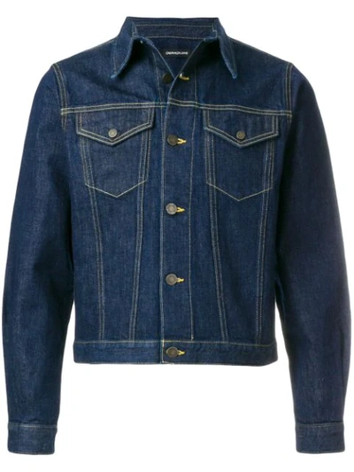 Calvin Klein Jeans Est.1978 Cropped Denim Jacket In Blue