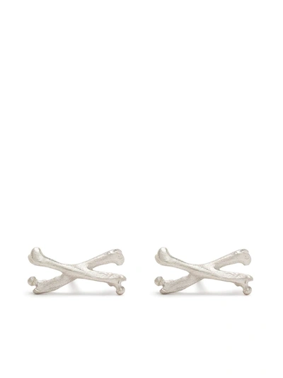 Claire English Bucanner Stud Earring In Silver