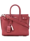 Saint Laurent Nano Sac De Jour Souple Tote In Red