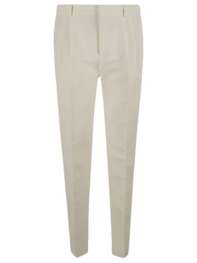 Loro Piana 18.5cm City Cotton Pants In White