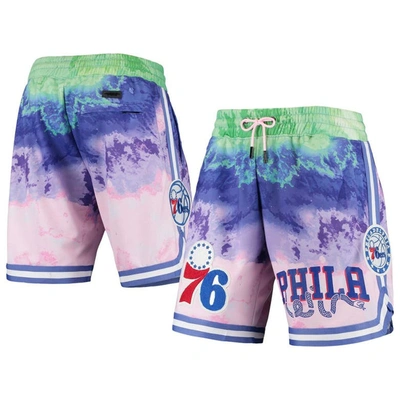 Pro Standard Men's Pink Philadelphia 76ers Multicolor Dip-dye Shorts