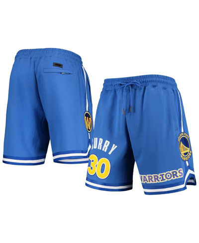 Pro Standard Men's Stephen Curry Royal Golden State Warriors Team Player Shorts