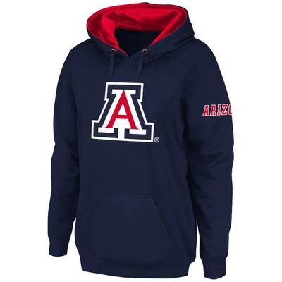 Stadium Athletic Women's  Navy Arizona Wildcats Big Logo Pullover Hoodie