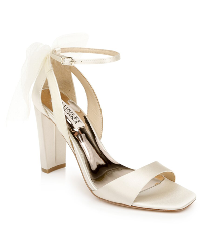 Badgley Mischka Women's Kim Ankle Strap High Heel Sandals In White
