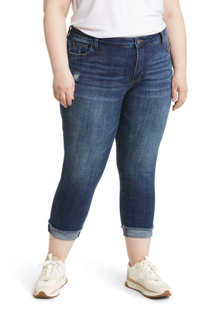 Kut From The Kloth Carrie Roll Cuff Boyfriend Straight Jeans In Aesthetic