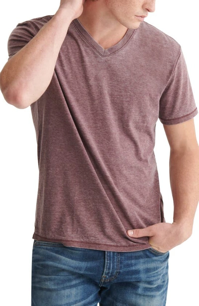 Lucky Brand Venice Burnout V-neck T-shirt In Port Royal