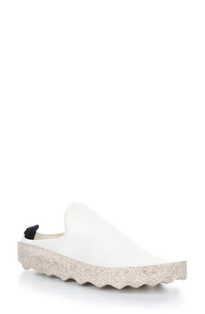 Asportuguesas By Fly London Clog In White/ Natural S Cafe