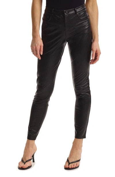 Commando Faux Leather Five-pocket Trousers In Black