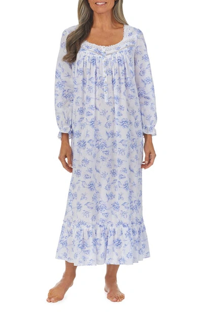 Eileen West Long Sleeve Cotton Ballet Nightgown In Perimult