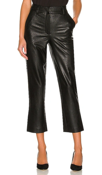 Commando Faux Leather Trouser In Silver