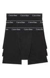 Calvin Klein 3-pack Boxer Briefs In Black
