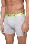 Calvin Klein Ultrasoft Stretch Modal Boxer Briefs In Grey Heather