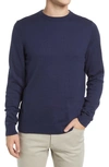 Nordstrom Cotton & Cashmere Crewneck Sweater In Navy Iris