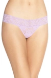 Hanky Panky Signature Lace Low Rise Thong In Lavender Sachet Purple