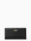 Kate Spade Cameron Street Stacy Large Slim Bifold Wallet In Black