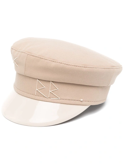 Ruslan Baginskiy Baker Boy Cap In Neutrals