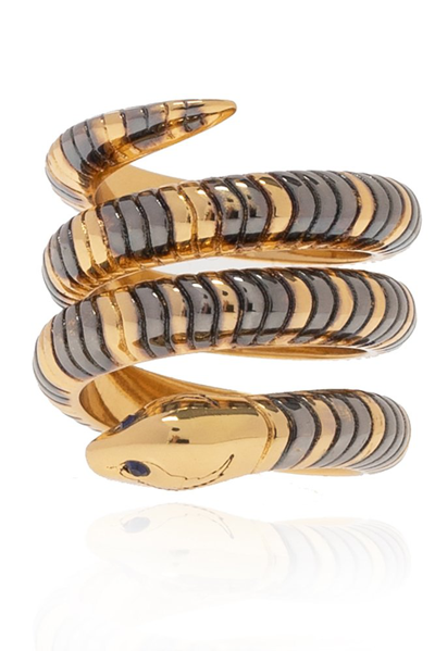 Zadig & Voltaire Double Snake Ring In Gold