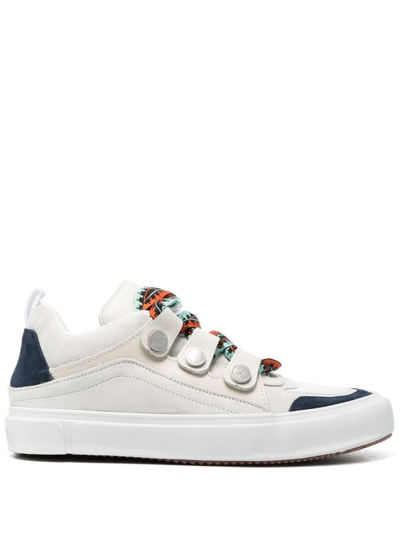 Marcelo Burlon County Of Milan Low-top Panelled Design Trainers In White