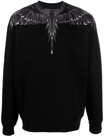 Marcelo Burlon County Of Milan Marcelo Burlon Icon-wings Sweatshirt In Black