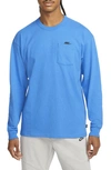 Nike Sportswear Max 90 Long Sleeve Pocket T-shirt In Signal Blue/ Black