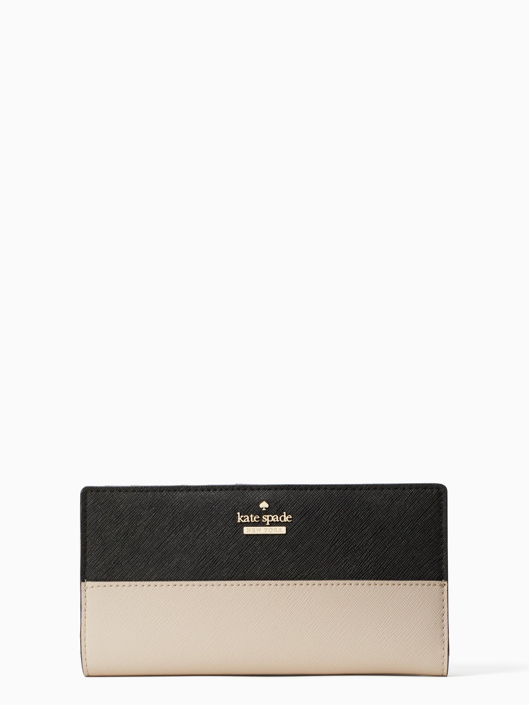 kate spade cameron street stacy wallet black