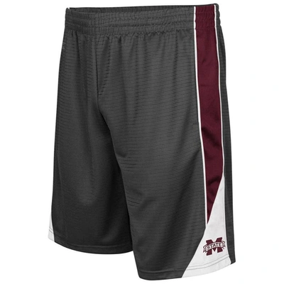 Colosseum Men's Charcoal Mississippi State Bulldogs Turnover Shorts