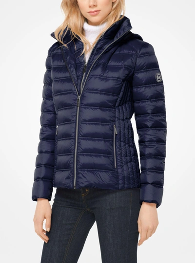 Michael kors layered nylon down jacket sales