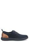 Brn Marcus Sneaker In Navy/ Brown Wool