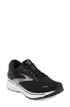 Brooks Ghost 13 Running Shoe In Black/ Blackened Pearl/ White