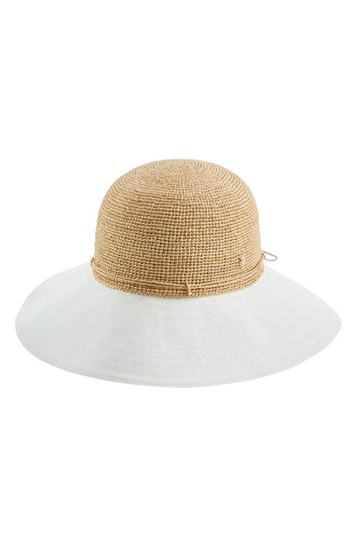 Helen Kaminski Kalola Foldable Raffia Hat In Natural/ Off White