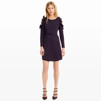 Club Monaco Teodora Cold-shoulder Dress In Plum ModeSens