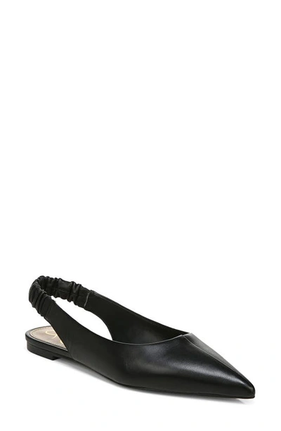 Sam Edelman Whitney Womens Leather Slip On Slingbacks In Black