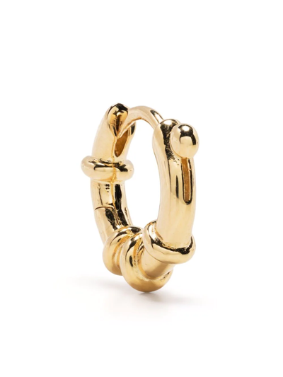 Maria Black Spring Huggie Earrings In Gold