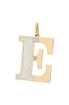 Stephanie Windsor Large Initial Pendant In Yellow Gold E