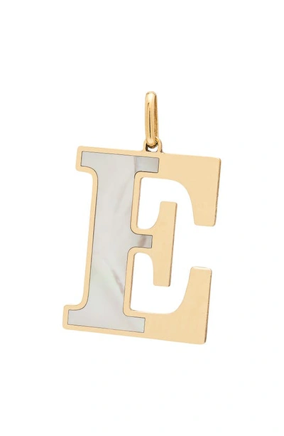 Stephanie Windsor Large Initial Pendant In Yellow Gold E