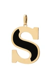 Stephanie Windsor Large Initial Pendant In Yellow Gold S