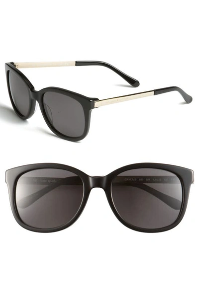 Kate Spade 'gayla' 52mm Sunglasses In Black/ Dark Grey