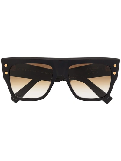 Balmain Eyewear B-i Square-frame Sunglasses In Black