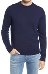 Nordstrom Washable Merino Crewneck Sweater In Navy Peacoat