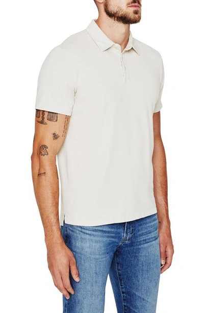 Ag Bryce Short Sleeve Polo In Spun Wool