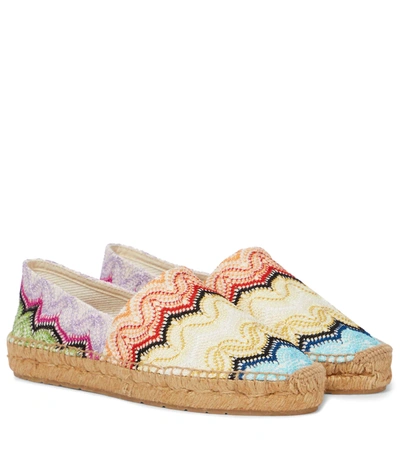 Missoni Espadrilles In Fabric With All-over Zig-zag Pattern In Multicolor