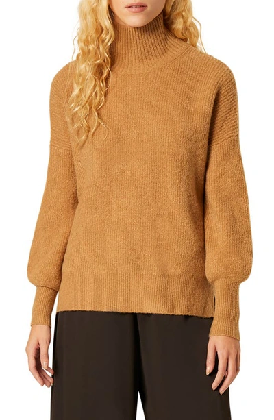 French Connection Orla Ribbed Sweater In Camel Mel