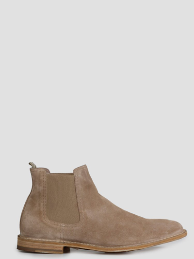 Officine Creative Steple Chelsea Ankle Boots In Taupe Comb