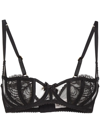 Agent Provocateur Rozlyn Floral Underwired Bra In Black