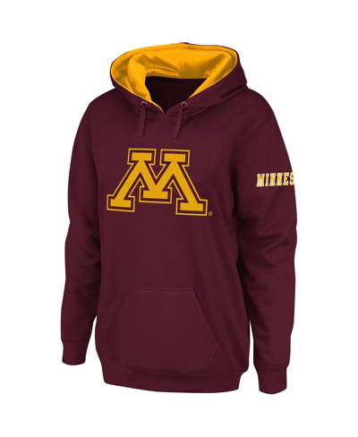 Stadium Athletic Women's Maroon Minnesota Golden Gophers Big Logo Pullover Hoodie