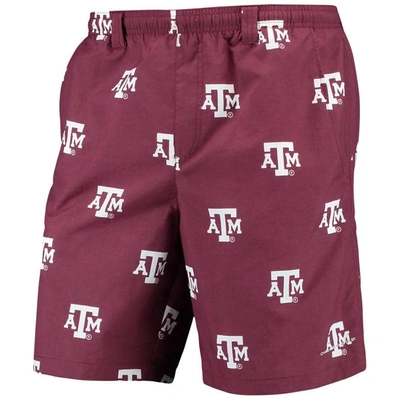 Columbia Men's  Pfg Maroon Texas A&m Aggies Backcast Ii 8" Omni-shade Hybrid Shorts